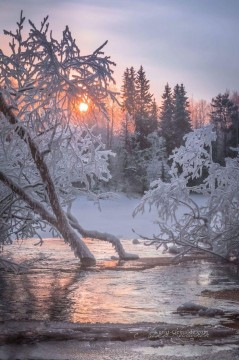 realistische Fotografie 18 Winterlandschaft Ölgemälde